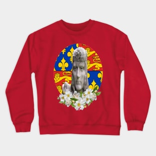 Richard III White Rose Plantagenet Coat of Arms Crewneck Sweatshirt